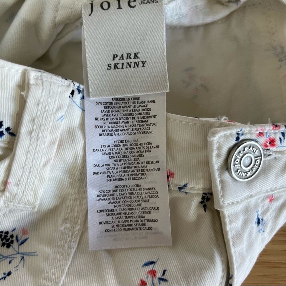 Joie Jeans Womens 27  Park Skinny Floral Cargo Pocket Pant Jeans, Bottom Zippers - Picture 10 of 16